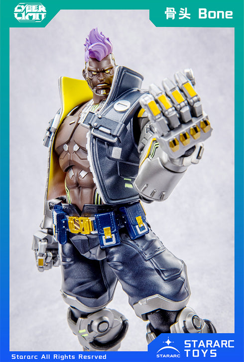 『CYBER LIMIT(サイバーリミット)シリーズ』004_STARARC TOYS Bone(ボーン) 1/12スケール可動フィギュア