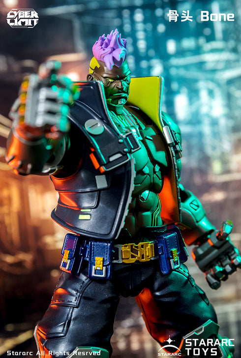 『CYBER LIMIT(サイバーリミット)シリーズ』004_STARARC TOYS Bone(ボーン) 1/12スケール可動フィギュア
