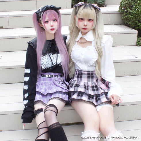 『サンリオキャラクターズ』QOOZA × マイメロディ&クロミ / My Melody mini skirt