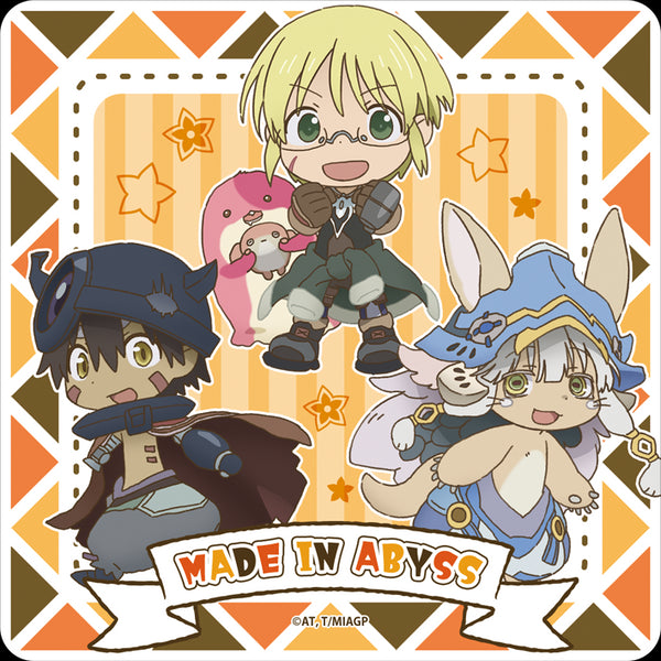 『メイドインアビス 烈日の黄金郷』ラバーマットコースター【リコ&レグ&ナナチ】