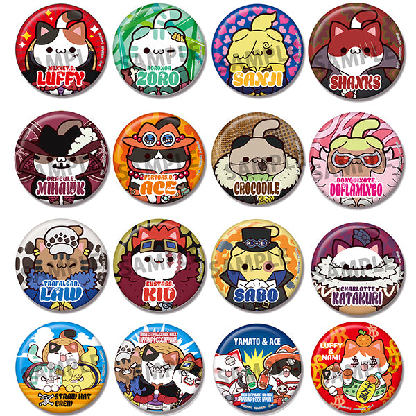 『ONE PIECE ワンピース』MEGA CAT PROJECT ニャンピースニャーン! 缶バッジコレクション 16パック入りBOX