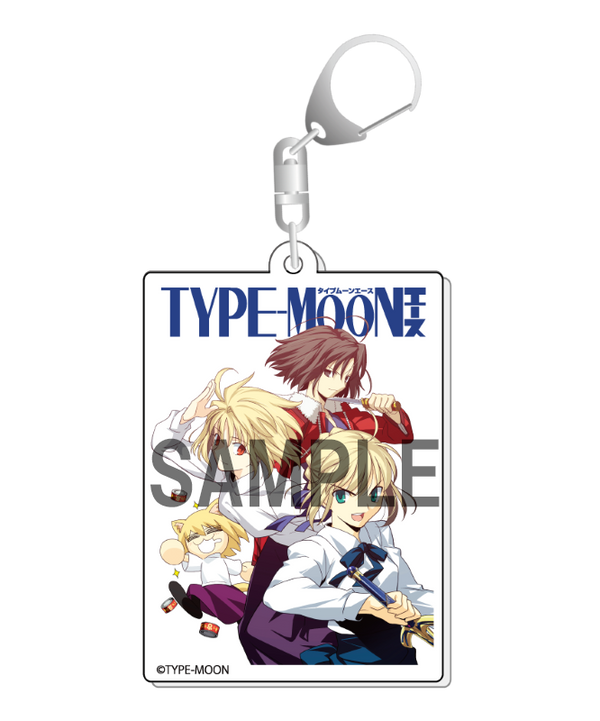 『TYPE-MOONエース』表紙イラスト アクリルキーホルダー〈式&アルクェイド&セイバー〉