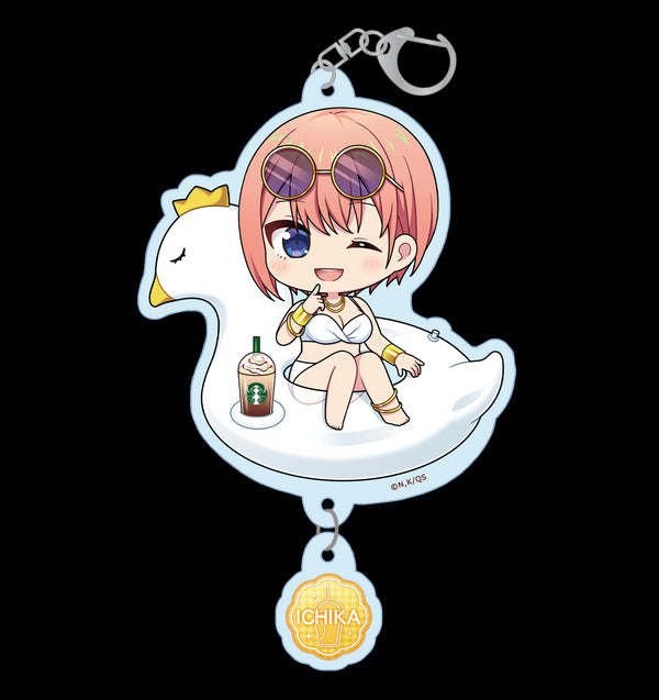 『五等分の花嫁∽』ぷちちょこアクリルキーホルダー【中野一花】バカンスver.