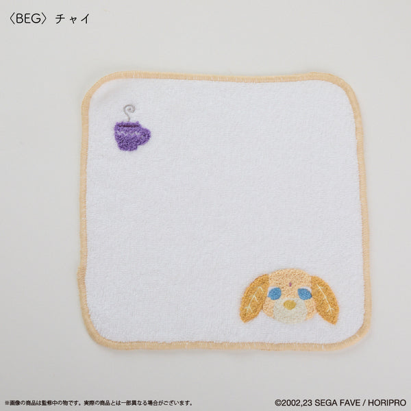 『お茶犬』ハンカチ チャイ