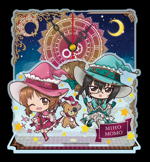 『ガールズ&パンツァー 最終章』ぷちちょこアクリルミニ時計【西住みほ&河嶋桃】魔女ver.