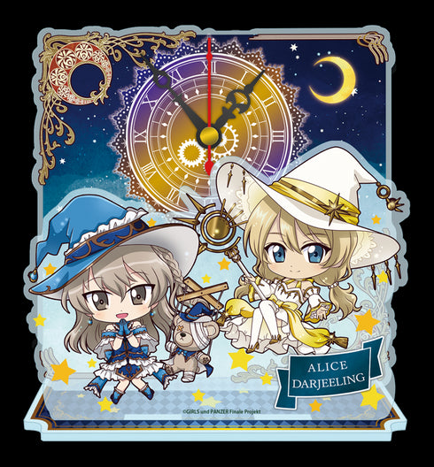 『ガールズ&パンツァー 最終章』ぷちちょこアクリルミニ時計【ダージリン&島田愛里寿】魔女ver.
