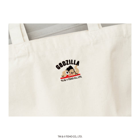 『ゴジラシリーズ』刺繍トートバッグ 01.ゴジラ(2016)第2形態