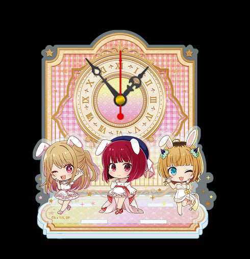 『【推しの子】』ぷちちょこミニアクリル置時計【ルビー&有馬かな&MEMちょ】白ドレス