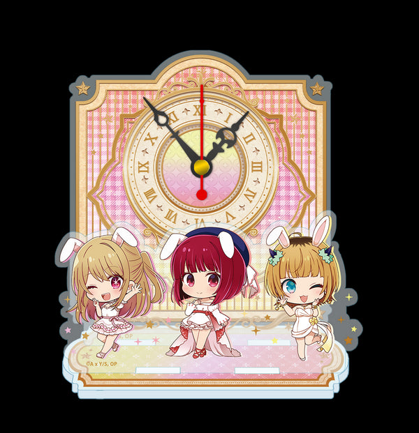 『【推しの子】』ぷちちょこミニアクリル置時計【ルビー&有馬かな&MEMちょ】白ドレス