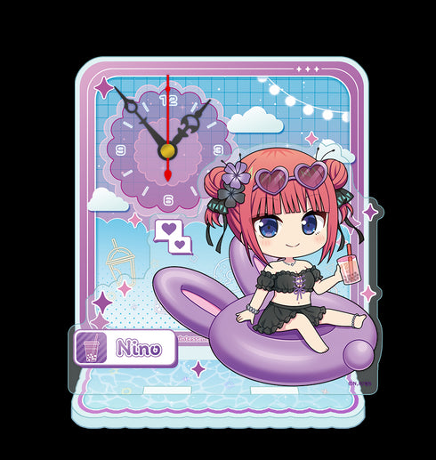 『五等分の花嫁∽』ぷちちょこミニアクリル置時計【中野二乃】バカンスver.