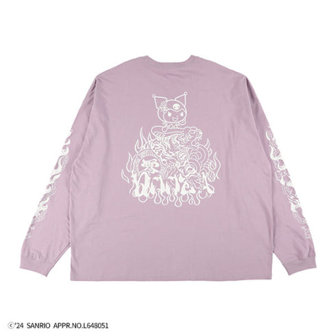 『サンリオキャラクターズ』QOOZA×Kuromi×東京13零式 / クロミトリプルコラボ L/S TEE PPL
