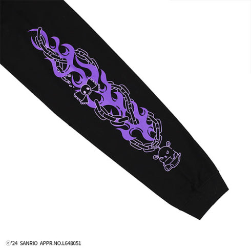 『サンリオキャラクターズ』QOOZA×Kuromi×東京13零式 / クロミトリプルコラボ L/S TEE BLK