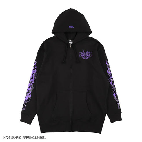 『サンリオキャラクターズ』QOOZA×Kuromi×東京13零式 / クロミトリプルコラボ ZIP HOODIE