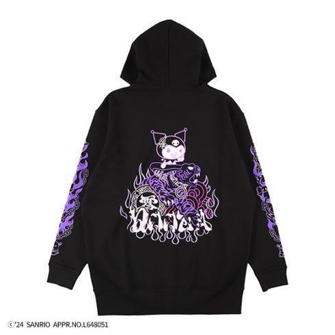 『サンリオキャラクターズ』QOOZA×Kuromi×東京13零式 / クロミトリプルコラボ ZIP HOODIE