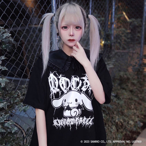 『サンリオキャラクターズ』QOOZA×Cinnamoroll / シナモロールコラボTシャツ