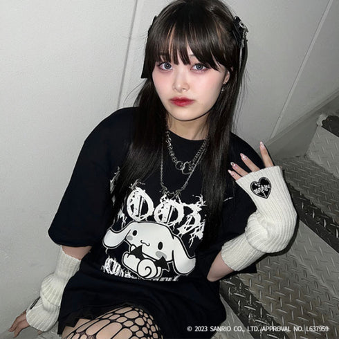 『サンリオキャラクターズ』QOOZA×Cinnamoroll / シナモロールコラボTシャツ