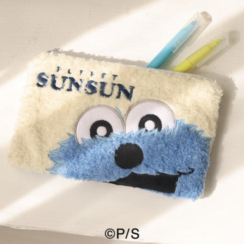 『パペットスンスン』もこもこフラットポーチ