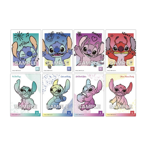 『Disney』スティッチ クリアカードコレクションガム【初回限定版】 16パック入りBOX