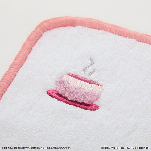 『お茶犬』ハンカチ サクラ