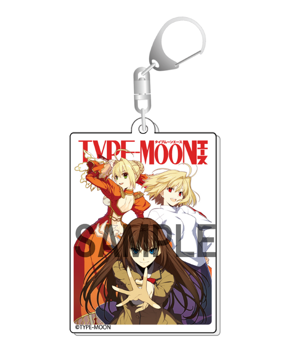 『TYPE-MOONエース』表紙イラスト アクリルキーホルダー〈ネロ&アルクェイド&青子〉