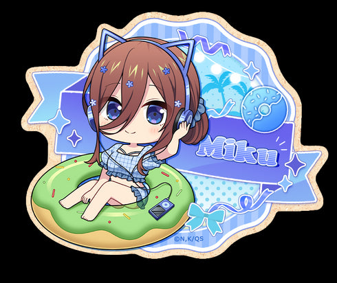 『五等分の花嫁∽』ぷちちょこステッカー【中野三玖】バカンスver.