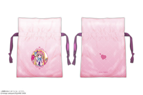 『クズの本懐』サテン巾着 モカ