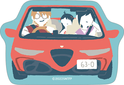 『すずめの戸締まり』ステッカー/すずめ&環&芹澤