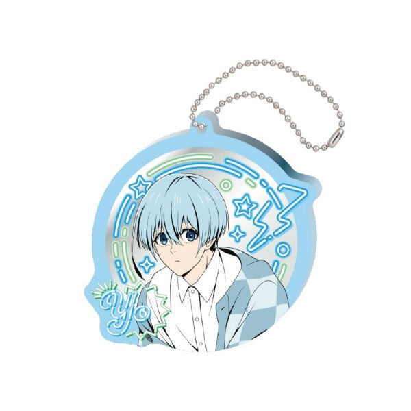 『ブルーロック』ネオンサイン風ミラーアクリルキーホルダー /(8)氷織 羊