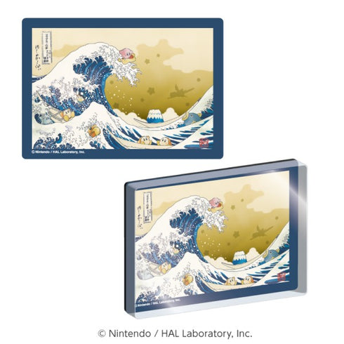 "Kirby" Fuwafuwa Collection Acrylic Magnet: 36 Views of Pupu, "Float Islands: Offshore Waves (Back)"