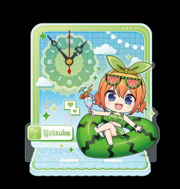 『五等分の花嫁∽』ぷちちょこミニアクリル置時計【中野四葉】バカンスver.
