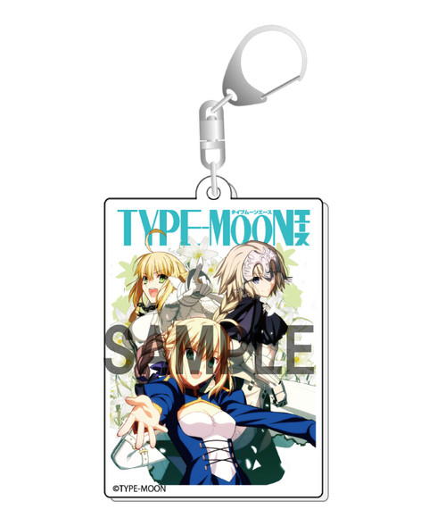 『TYPE-MOONエース』表紙イラスト アクリルキーホルダー〈ネロ&ジャンヌ&アルトリア〉