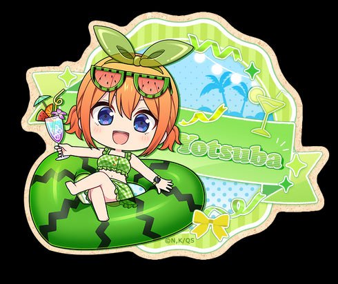 『五等分の花嫁∽』ぷちちょこステッカー【中野四葉】バカンスver.