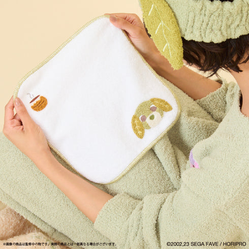 『お茶犬』ハンカチ リョク