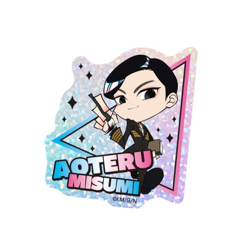 "Nihon Sangoku" Prism Mini Sticker / (6) Mikazuki Aoki B