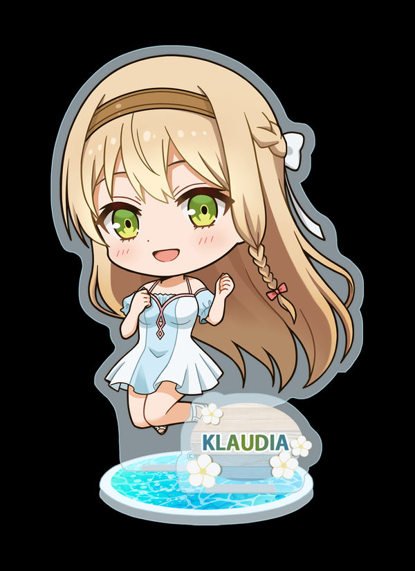 『ライザのアトリエ ~常闇の女王と秘密の隠れ家~』ぷちちょこアクリルスタンド【クラウディア・バレンツ】水着ver