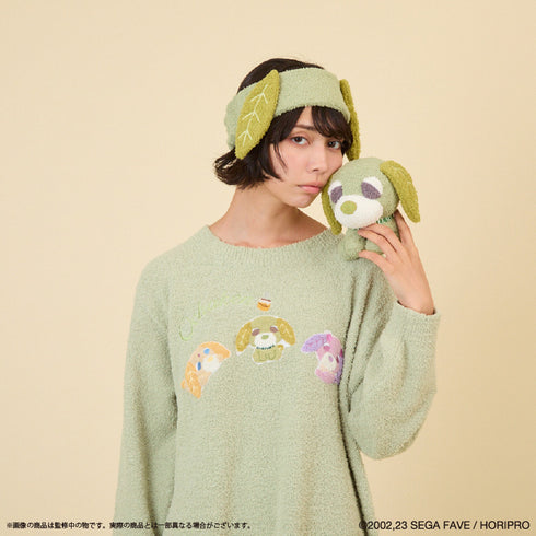 『お茶犬』ルームウェアワンピース (レディース) GRN