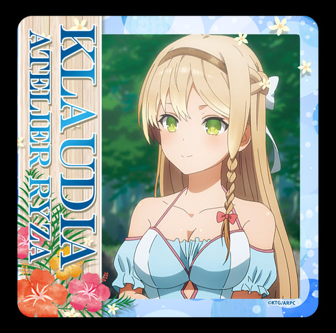 『ライザのアトリエ ~常闇の女王と秘密の隠れ家~』ラバーマットコースター【クラウディア・バレンツ】水着ver