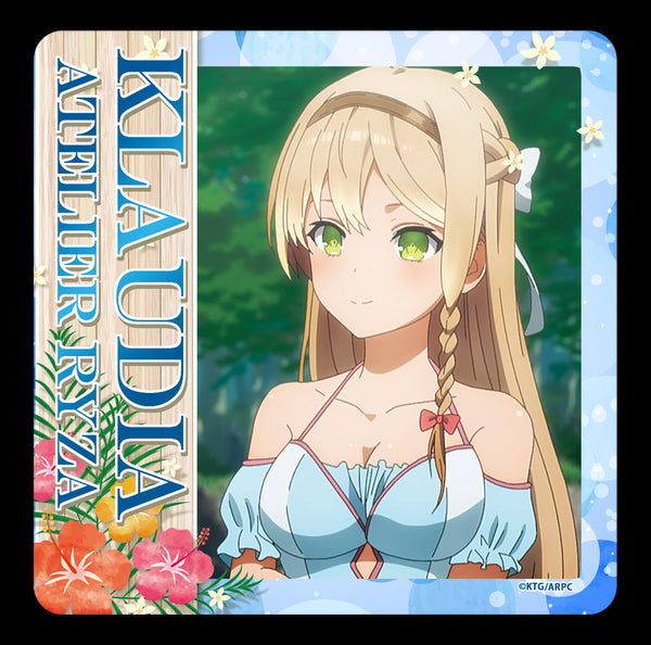 『ライザのアトリエ ~常闇の女王と秘密の隠れ家~』ラバーマットコースター【クラウディア・バレンツ】水着ver