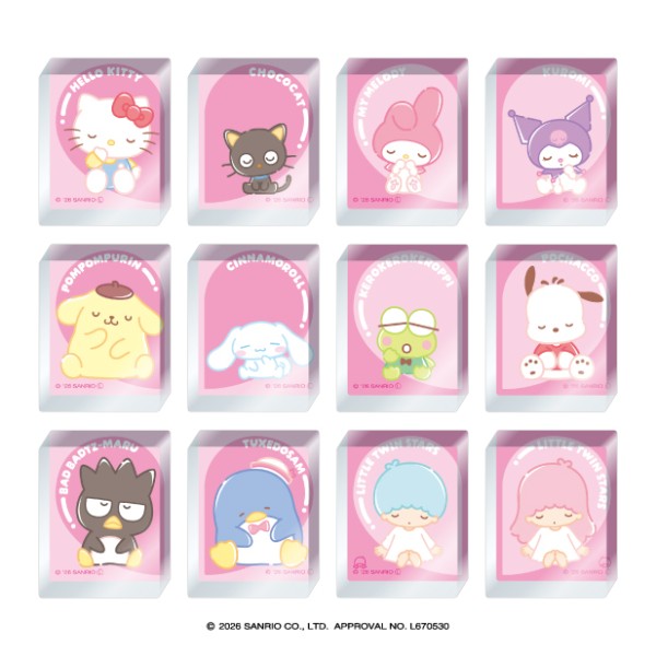 サンリオキャラクターズ』アクリルブロック【1BOX 24パック入り