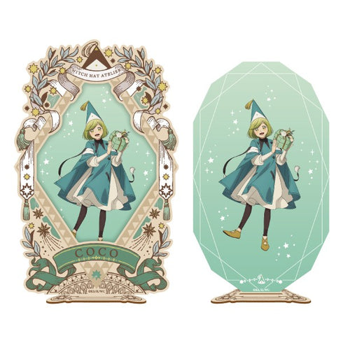 『とんがり帽子のアトリエ』 ウッドフレーム付きアクリルスタンド /(1)ココ