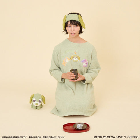 『お茶犬』ルームウェアワンピース (レディース) GRN