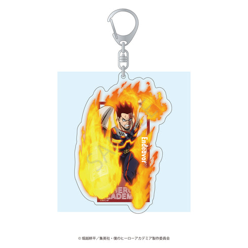 "My Hero Academia" Life-Size Acrylic Keychain 07. Endeavor