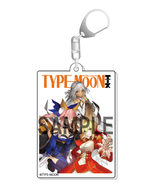 『TYPE-MOONエース』表紙イラスト アクリルキーホルダー〈アルテラ&玉藻の前&ネロ〉