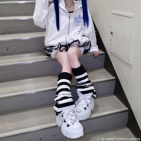 『サンリオキャラクターズ』QOOZA × HELLO KITTY / KITTYコラボパーカー〔WHT〕