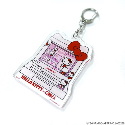 『サンリオキャラクターズ』QOOZA × HELLO KITTY / KITTYコラボ アクリルキーホルダー〔PNK〕