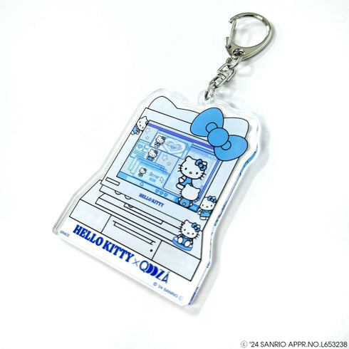 『サンリオキャラクターズ』QOOZA × HELLO KITTY / KITTYコラボ アクリルキーホルダー〔BLU〕