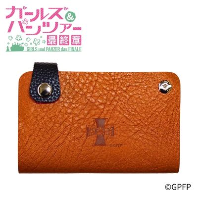 "Girls und Panzer: The Final Chapter" Leather Slide Card Case - Kurofune Girls' Academy