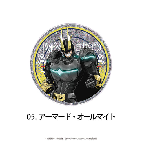 "My Hero Academia" Glitter Coaster 05. Armored All Might