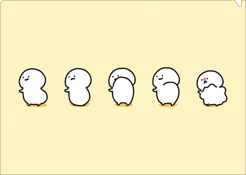 『お文具といっしょ』クリアファイル/お尻ストレッチ