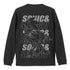 『ソニック・ザ・ヘッジホッグ』SONIC&SHADOW 袖ロングスリーブTシャツ BLACK